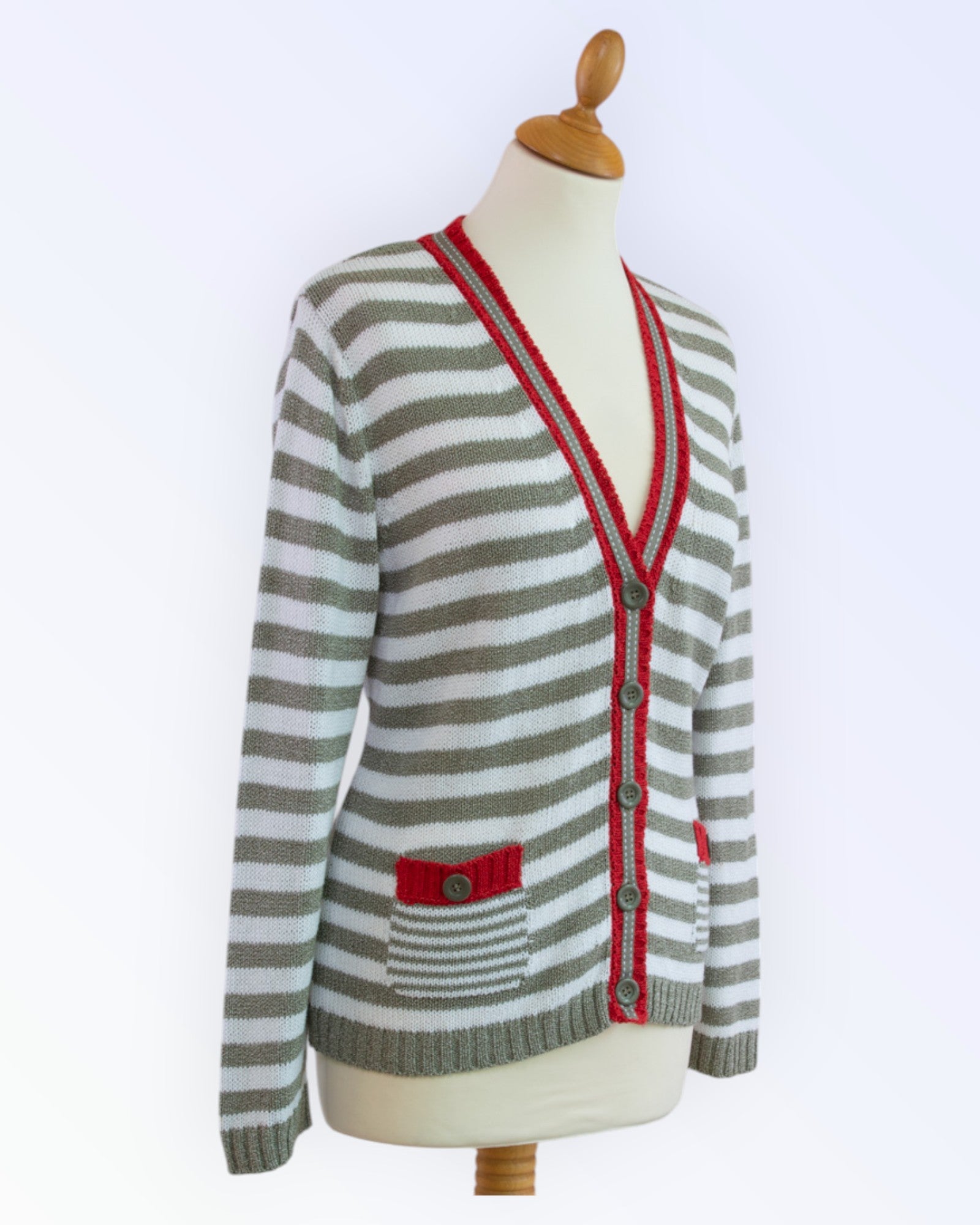 N1 Mode Express triibuline kardigan