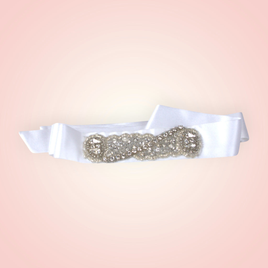 Tie belt for wedding dress