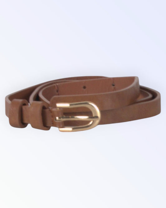 Narrow brown belt