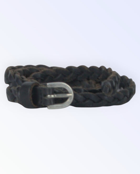 Black braided belt