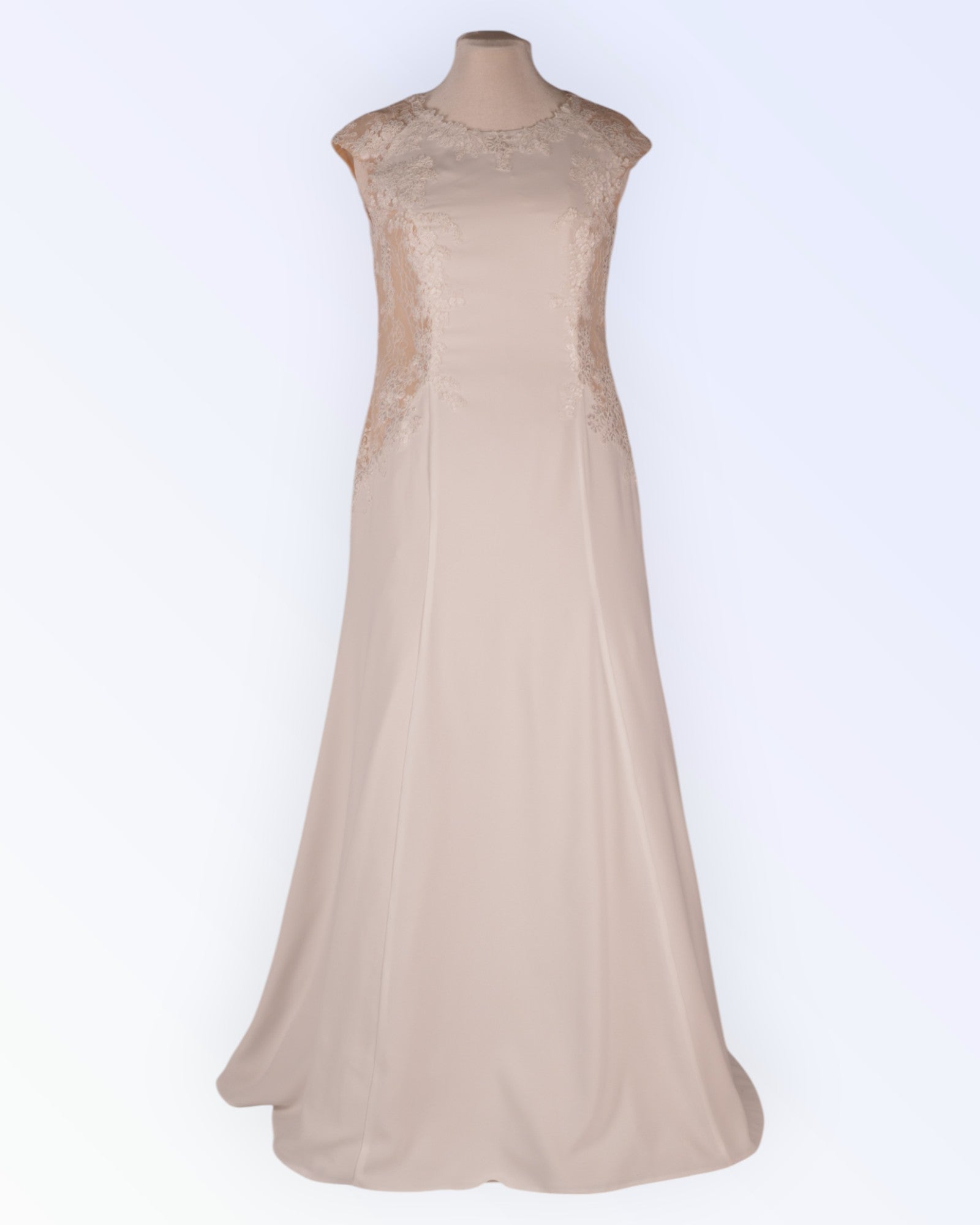 A-line wedding dress with lace details
