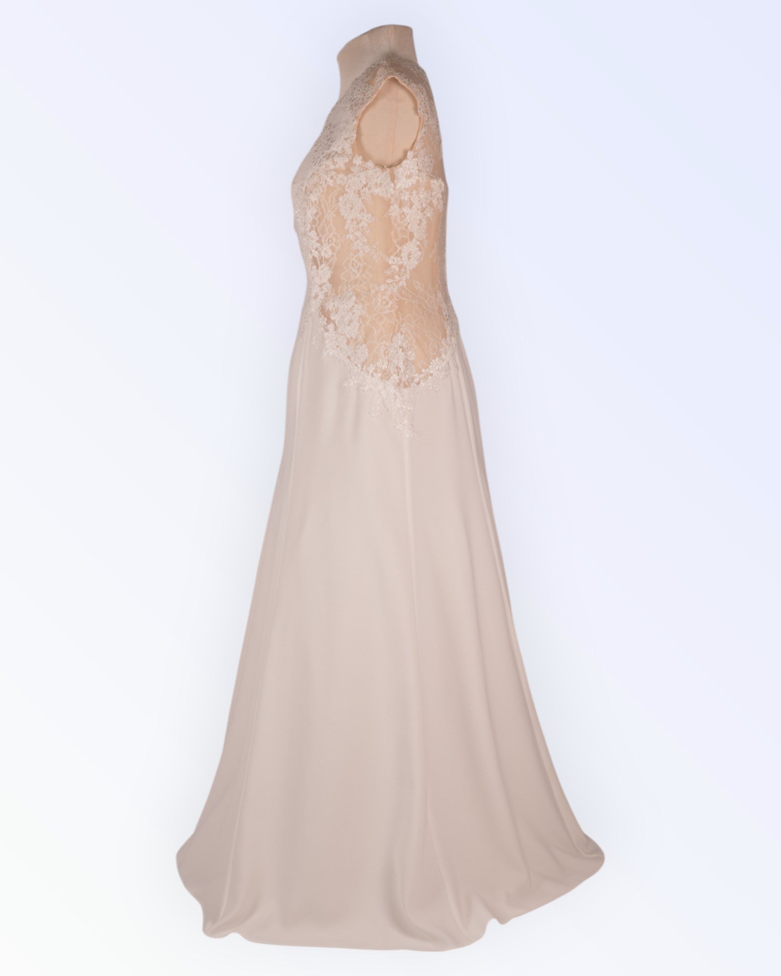 A-line wedding dress with lace details