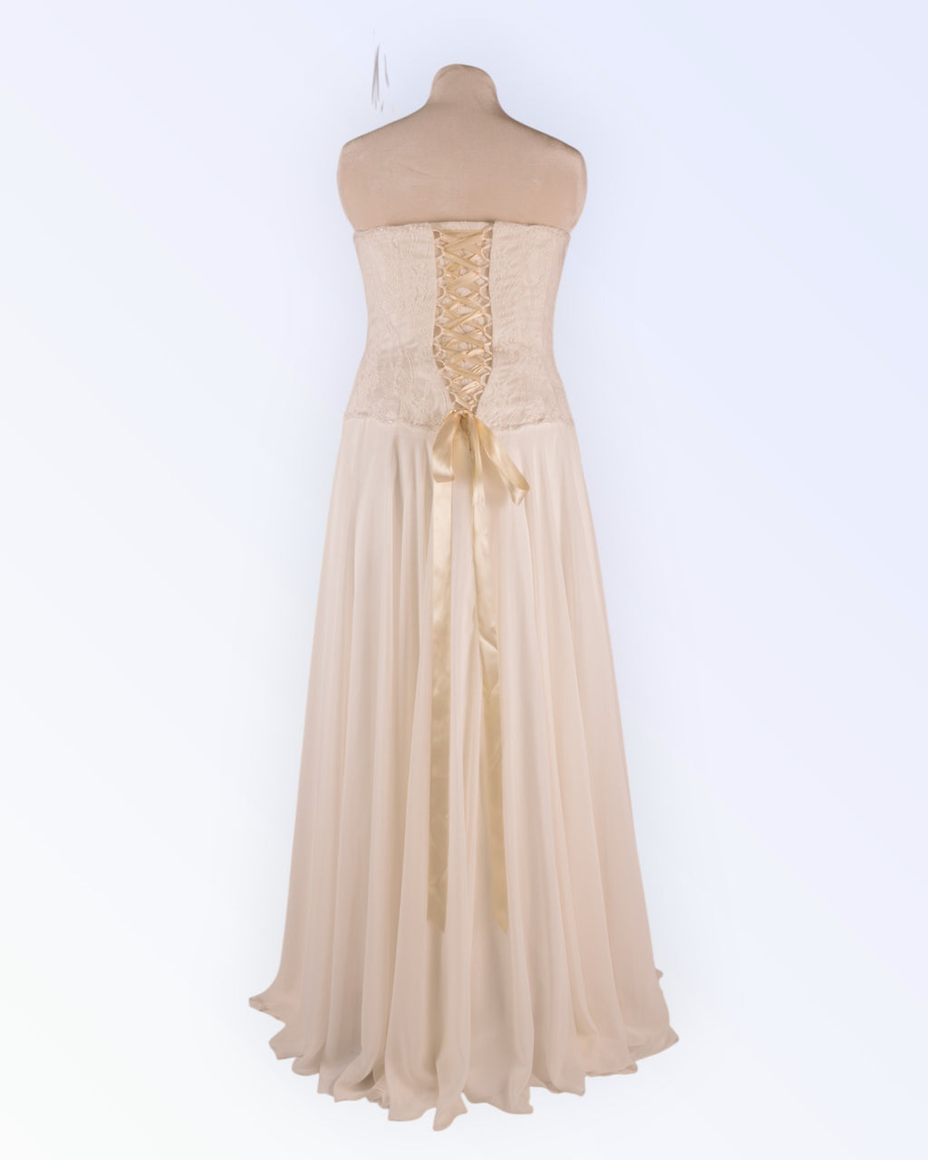 Wedding dress with corset