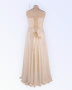 Wedding dress with corset