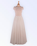 Romantic wedding dress with tulle skirt