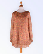 Uttam London loose-fitting chiffon tunic