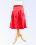 Line Collection punainen taftihame