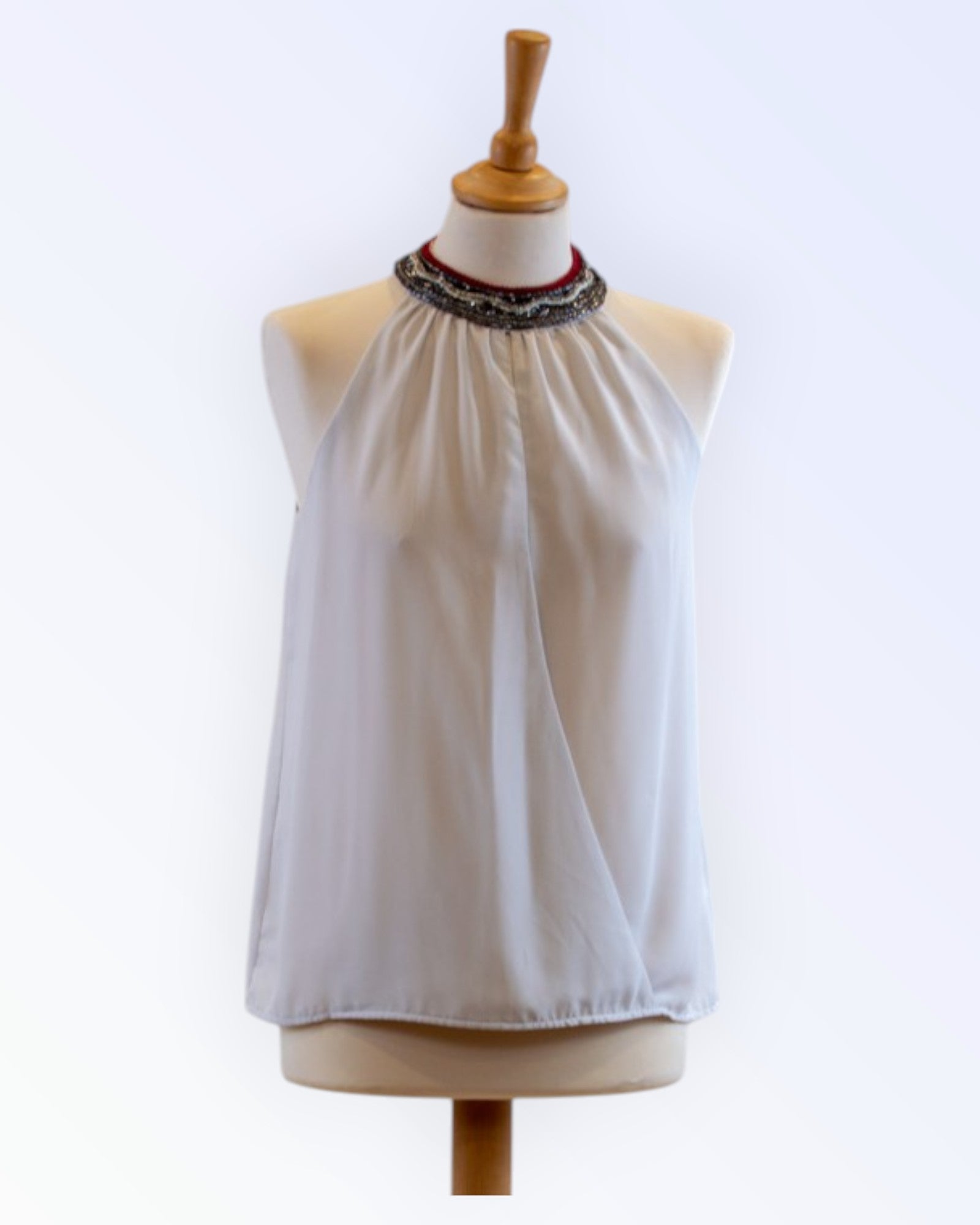 Trafaluc (Zara) grey chiffon top