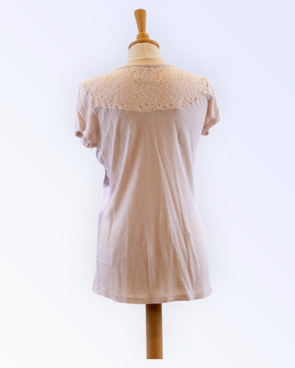 Cream colored knit top