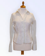Sisley white linen blouse