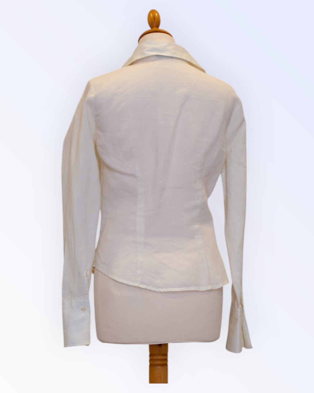 Sisley white linen blouse