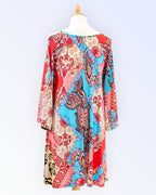 Multicolored retro-style tunic