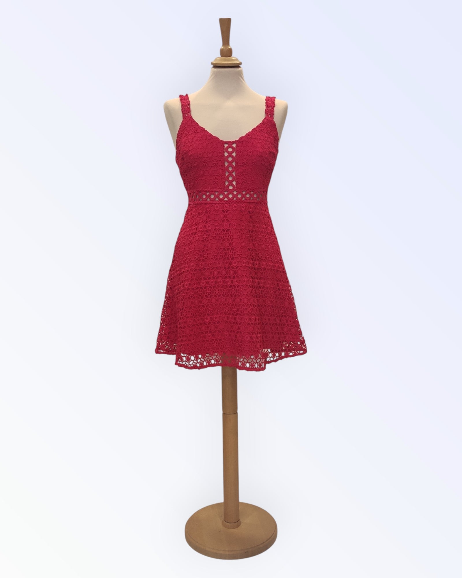 Guess Los Angeles lühike punane pitskleit