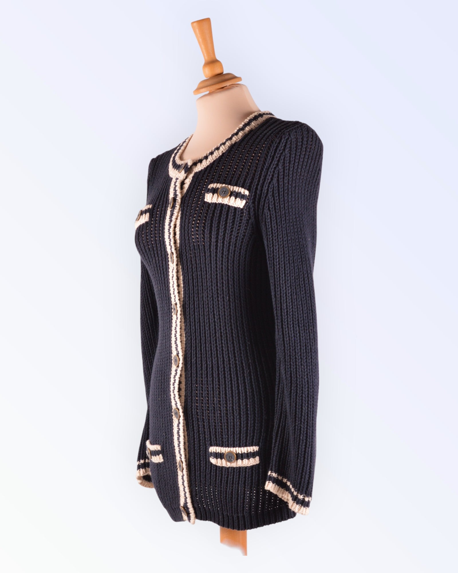 Oui Moments classic navy cardigan