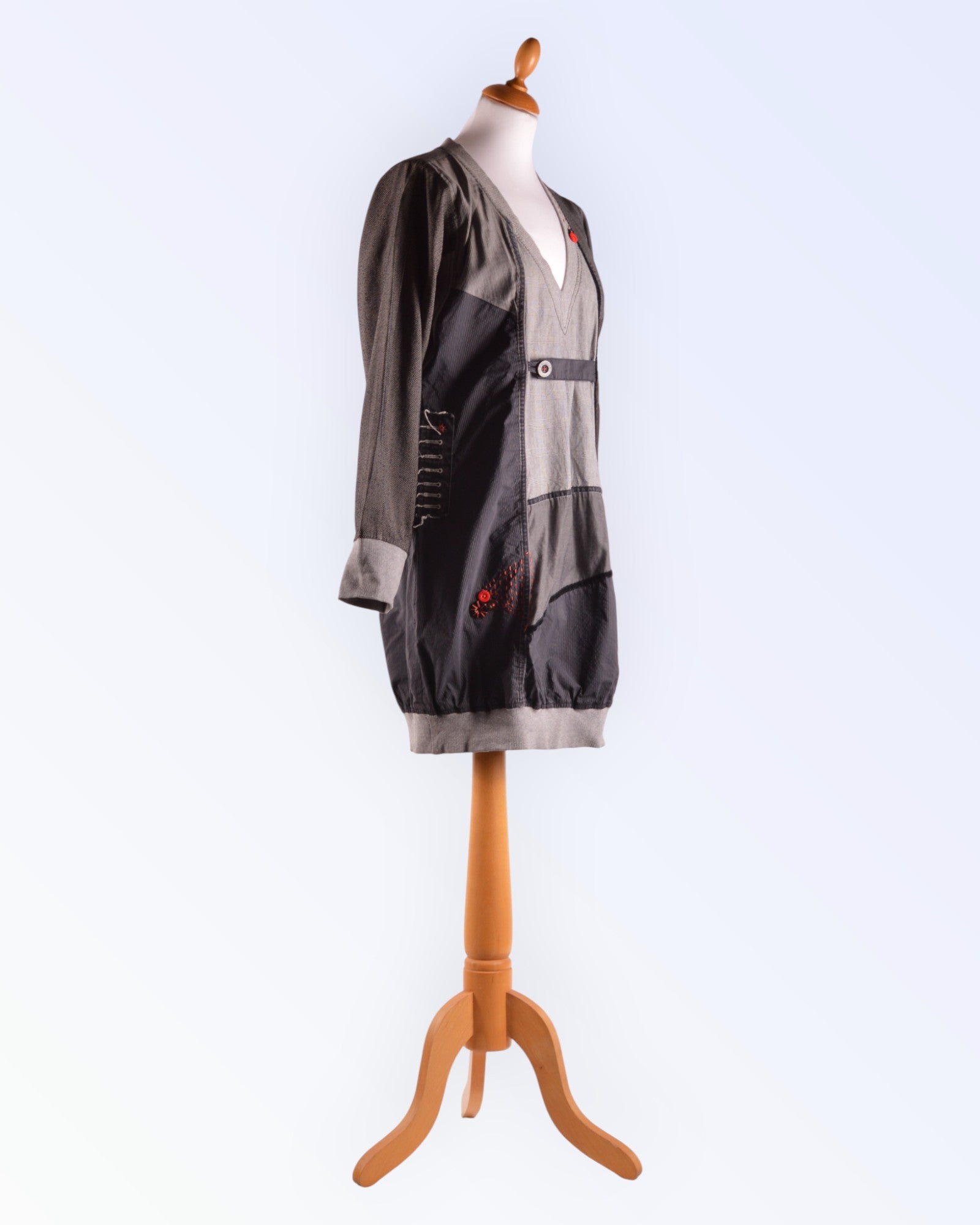 Desigual multi-fabric tunic