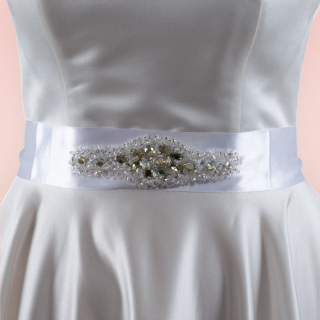 Tie belt for wedding dress