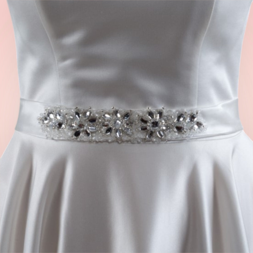 Tie belt for wedding dress