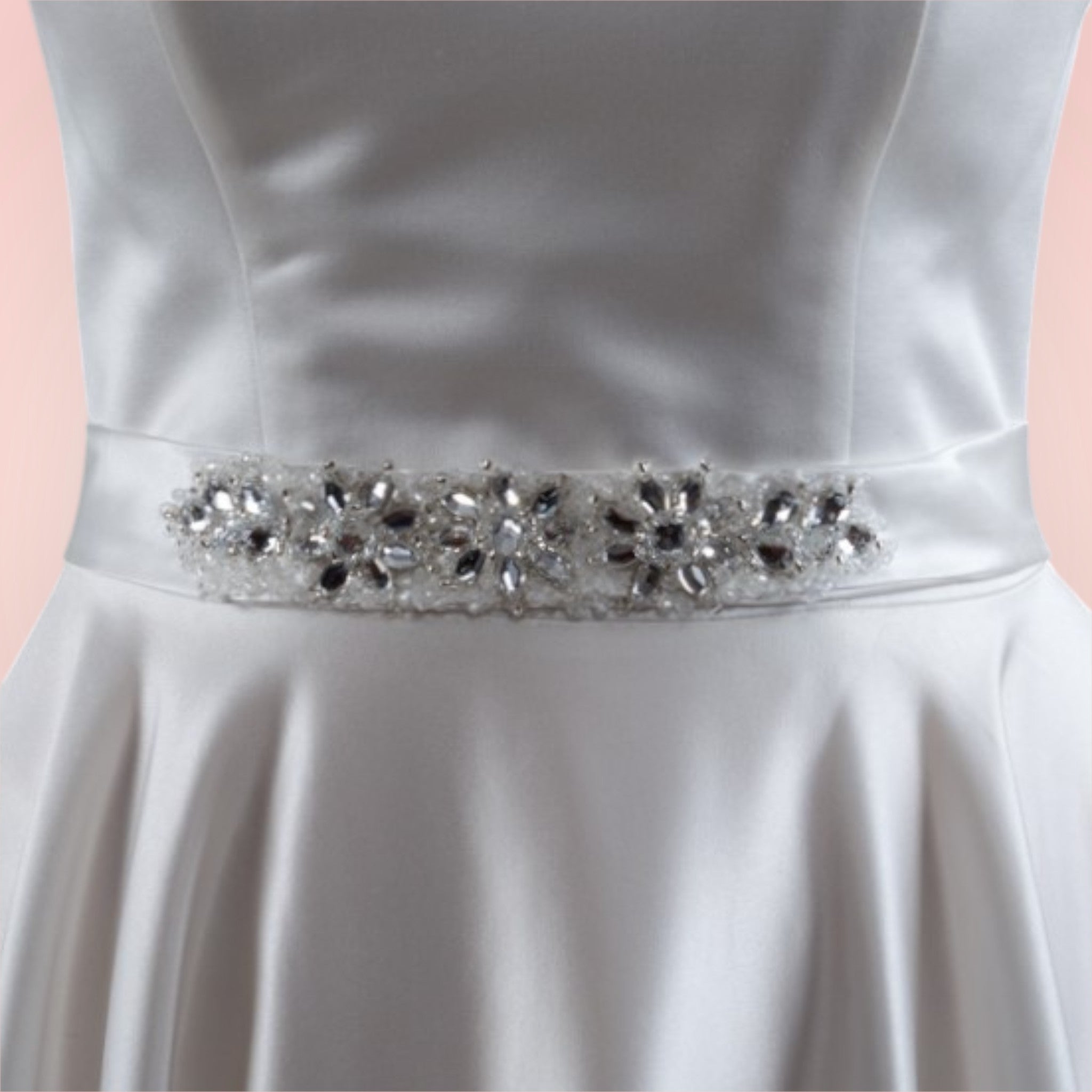 Tie belt for wedding dress
