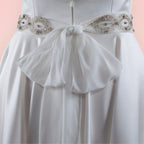 Tie belt for wedding dress