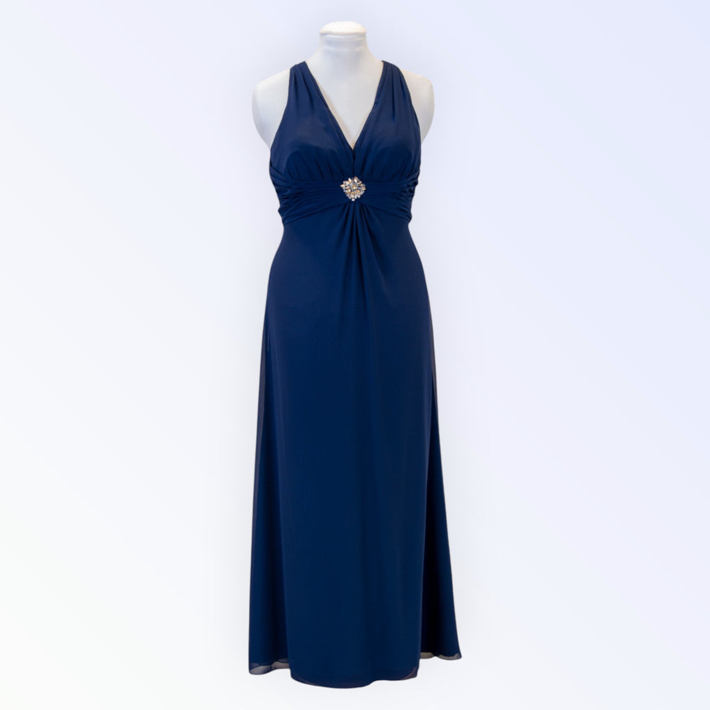Alexia navy chiffon dress
