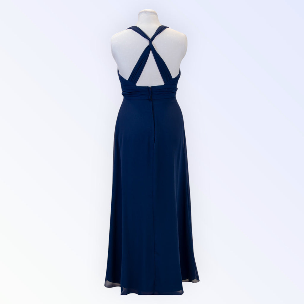 Alexia navy chiffon dress