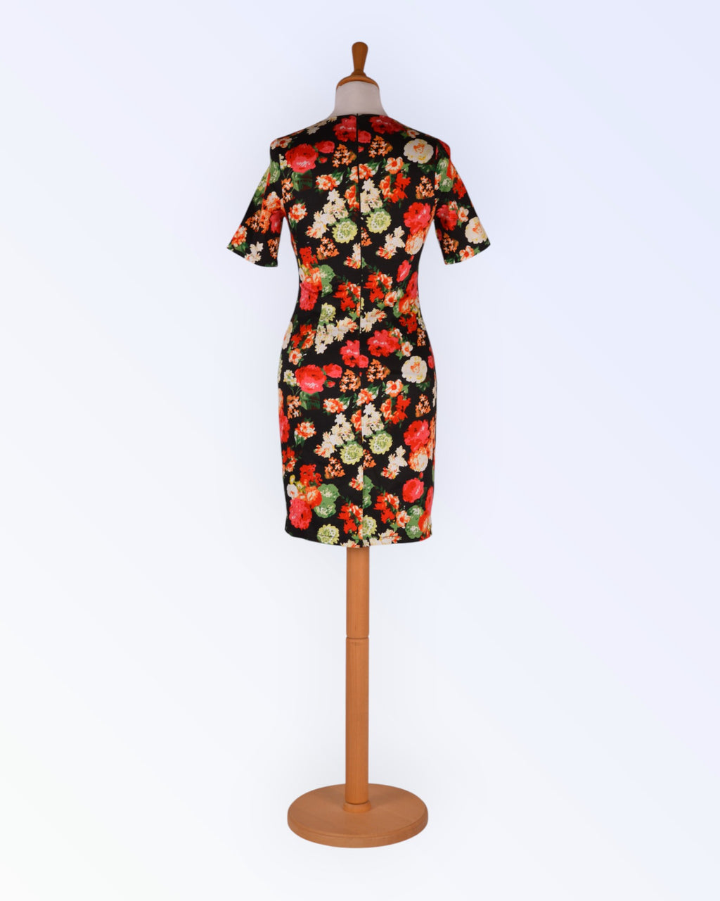 Apricot colored pencil dress