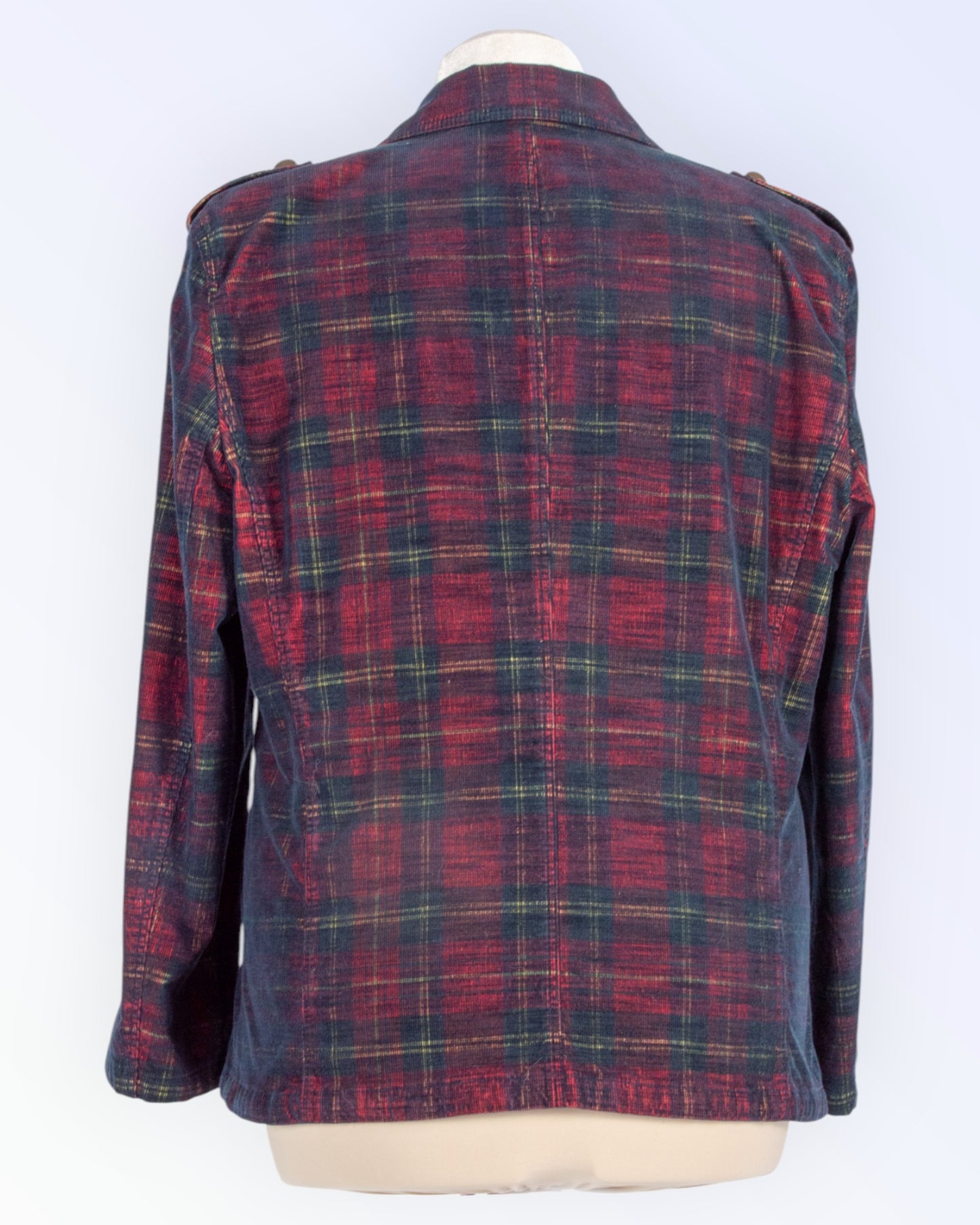 Basler tartan corduroy -takki