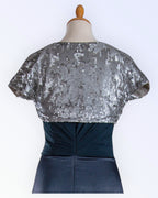 Grey sequin bolero