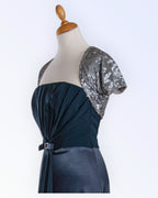 Grey sequin bolero