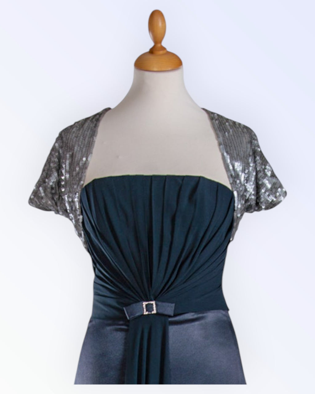 Grey sequin bolero