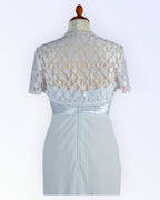 Festive white lace bolero