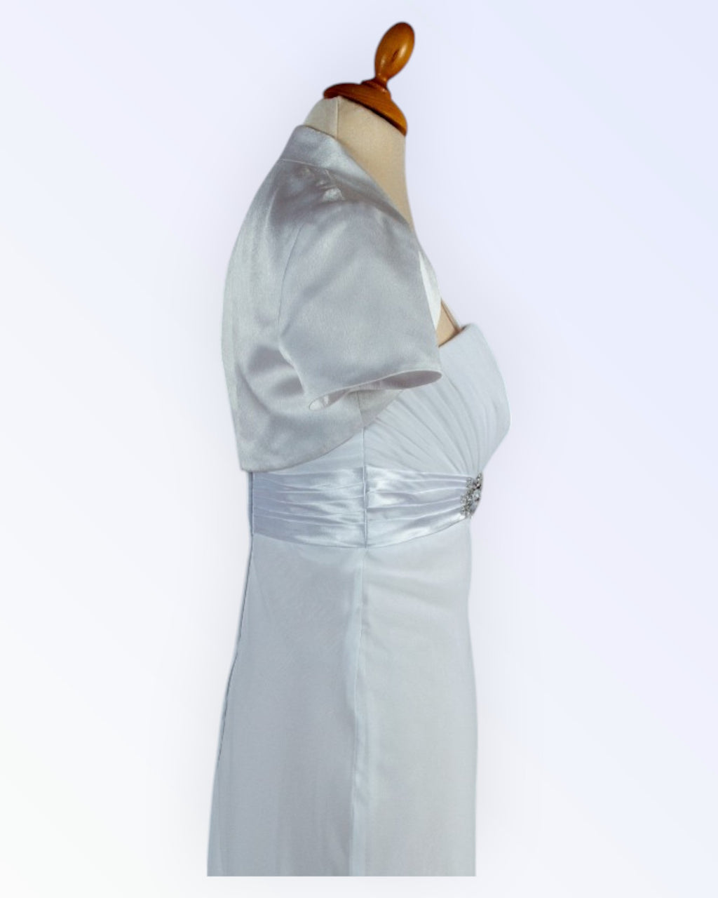 Festive white bolero