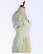 Festive off-white lace bolero