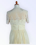 Festive off-white lace bolero