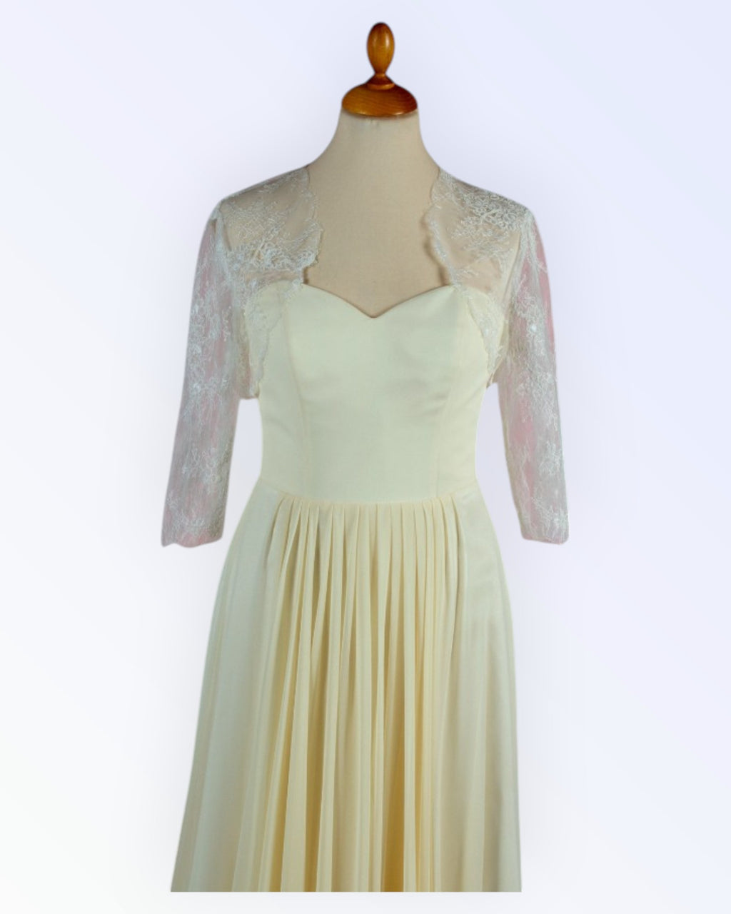 Festive off-white lace bolero