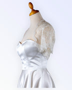 Festive off-white lace bolero