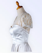 Festive off-white lace bolero