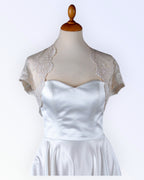 Festive off-white lace bolero