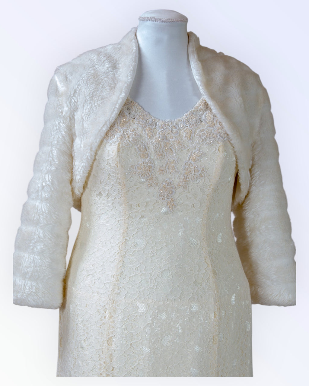 Bianco Evento faux fur jacket