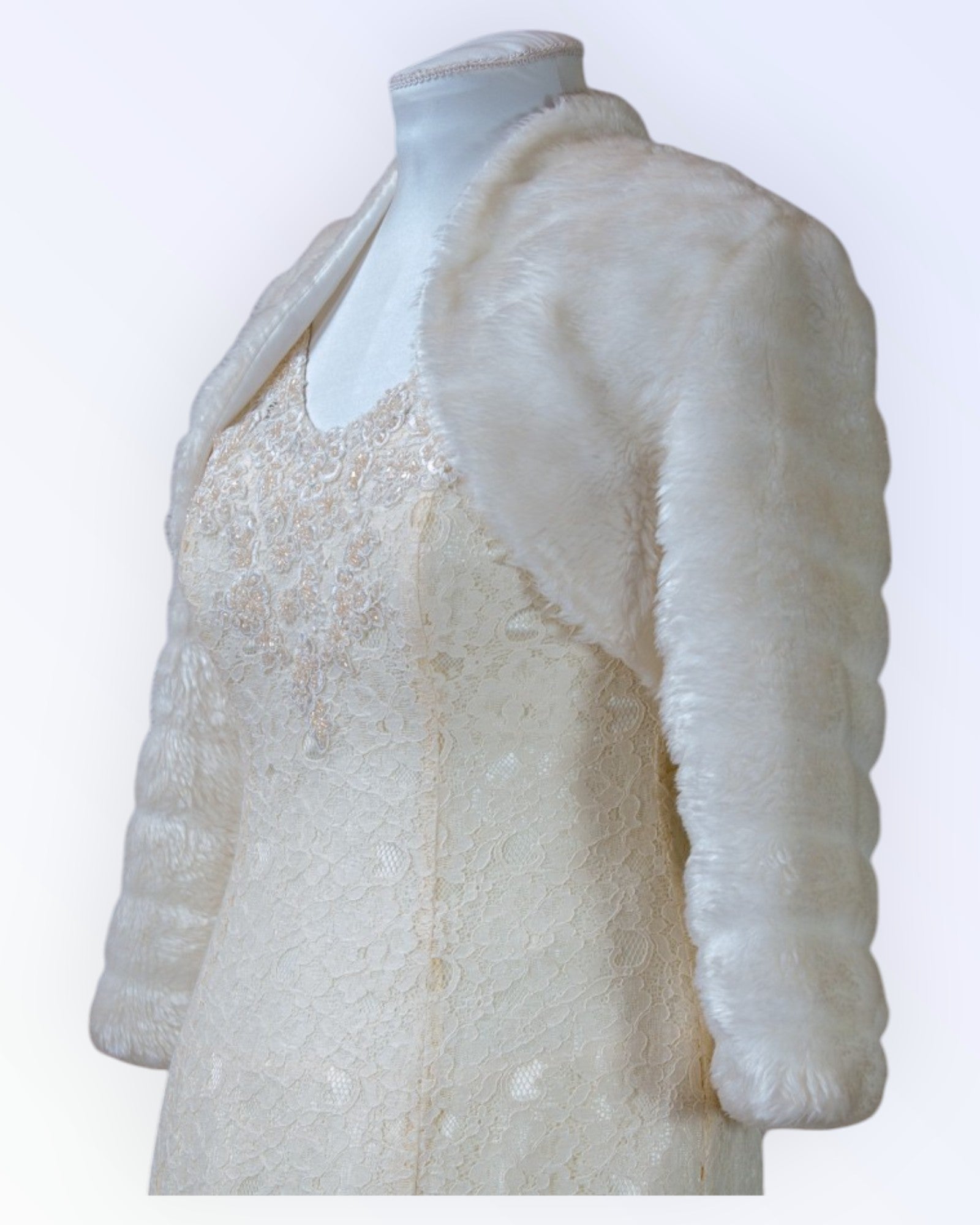 Bianco Evento faux fur jacket