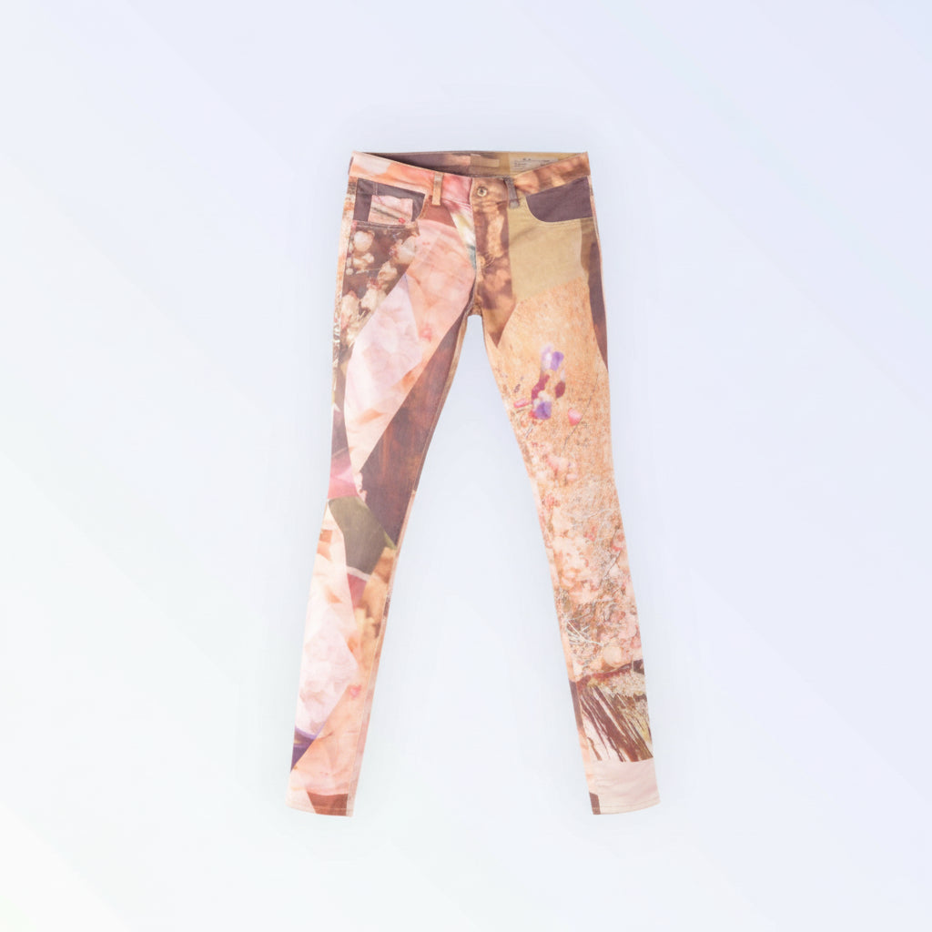 Diesel Livier-Sp Super Slim Low Waist Wash 003M5 Stretch Multicolor Jeans W28