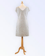 Azay Collection light gray lace dress