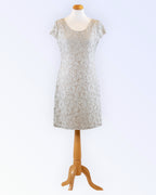 Azay Collection light gray lace dress