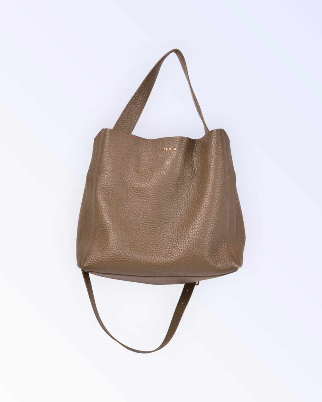 Furla tummanvihreä käsilaukku