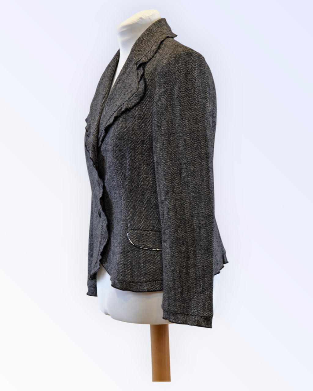 Blacky Dress kalanruotokuvioinen puvuntakki