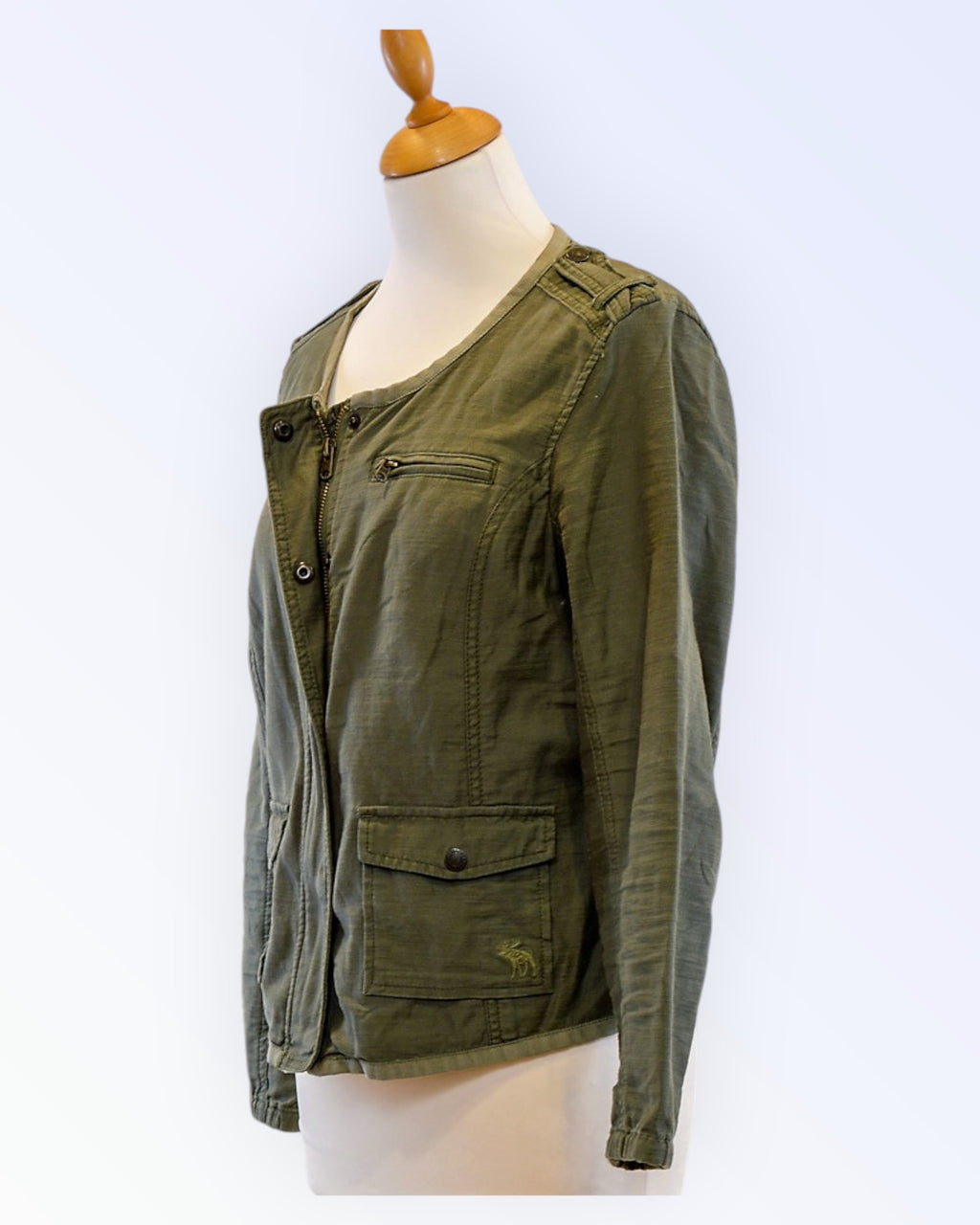 Abercrombie&Fitch oliivroheline sportlik jakk