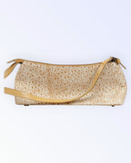 Beež kunstnahast käekott