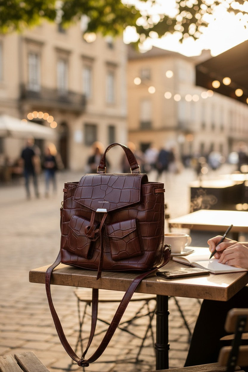 All Saints väike nahast seljakott