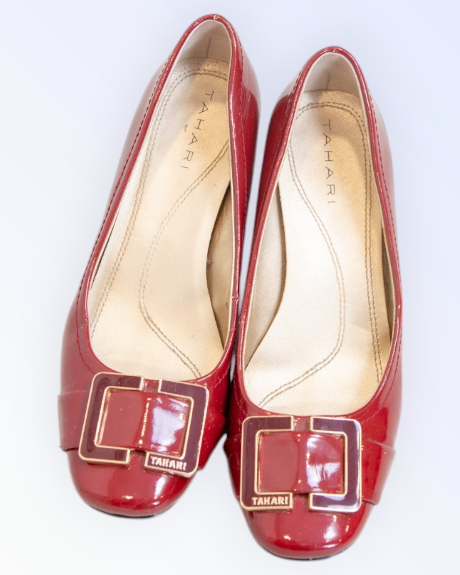 Tahari punased vintage-stiilis kingad