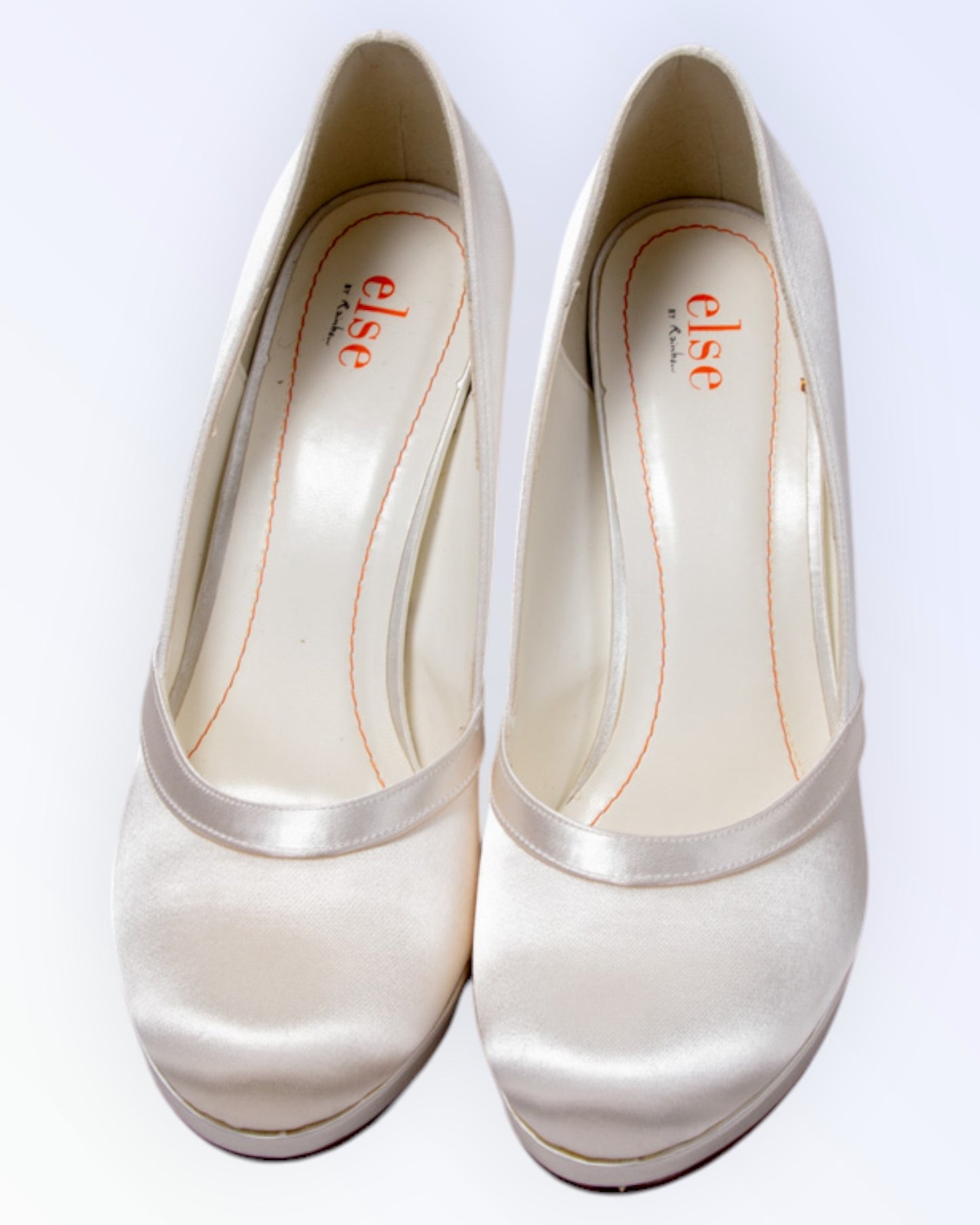 Else by Rainbow satin wedding shoes